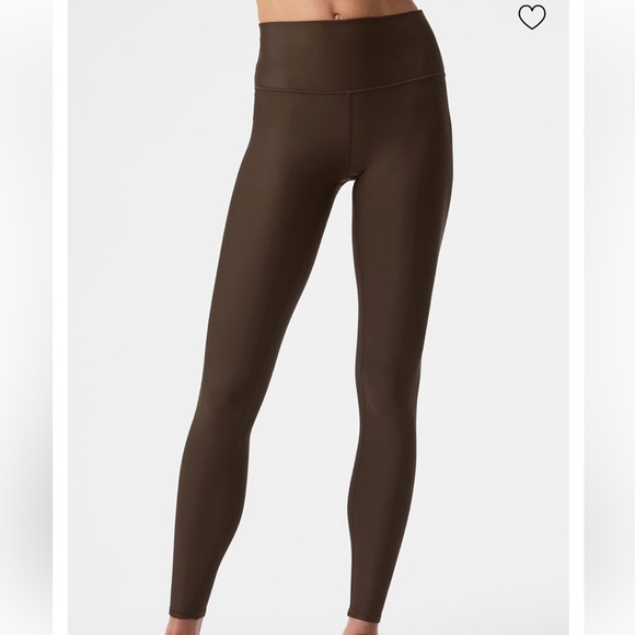 ALO Yoga Pants - Alo Airlift 7/8 High-Waisted Leggings - Espresso